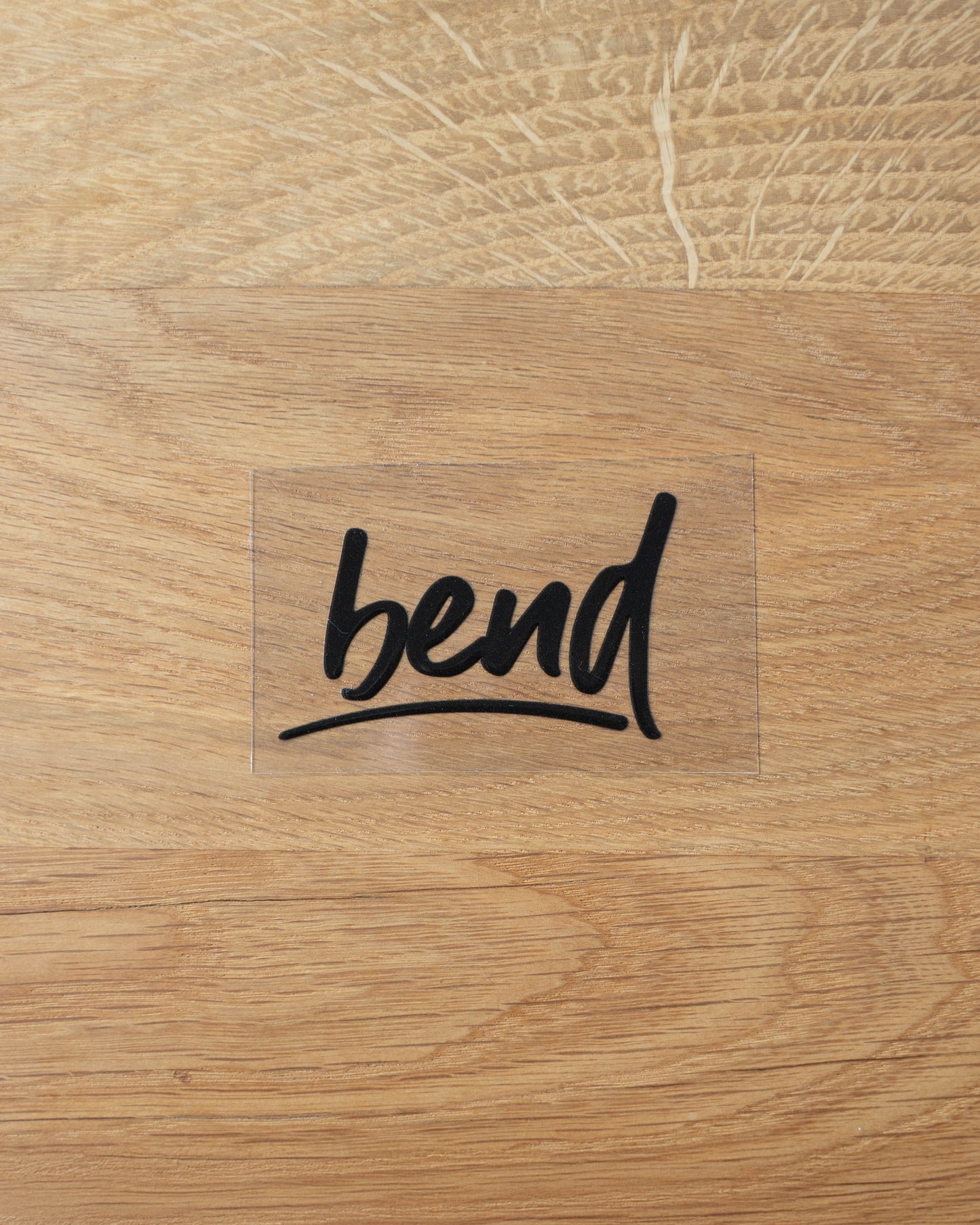 Bend Logo Sticker Schwarz