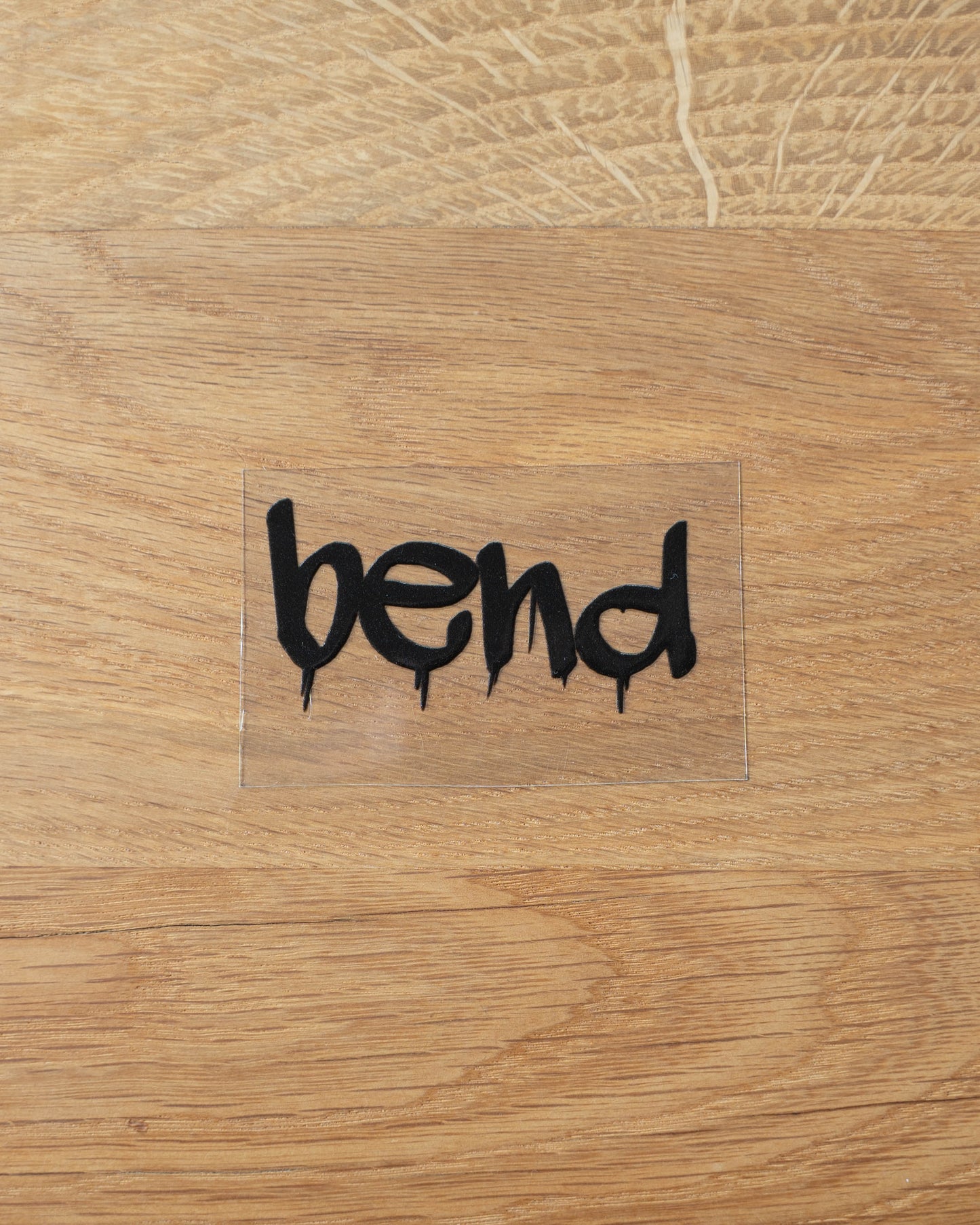Bend Graffiti Logo Sticker Schwarz