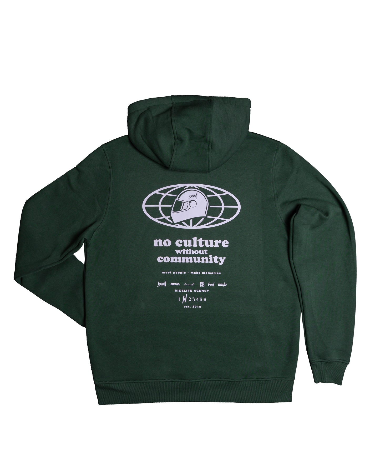 CMNTY Hoodie Bottle Green