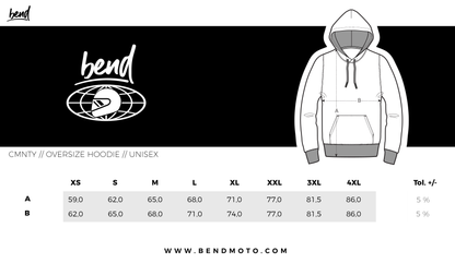 CMNTY Oversize Hoodie WHITE