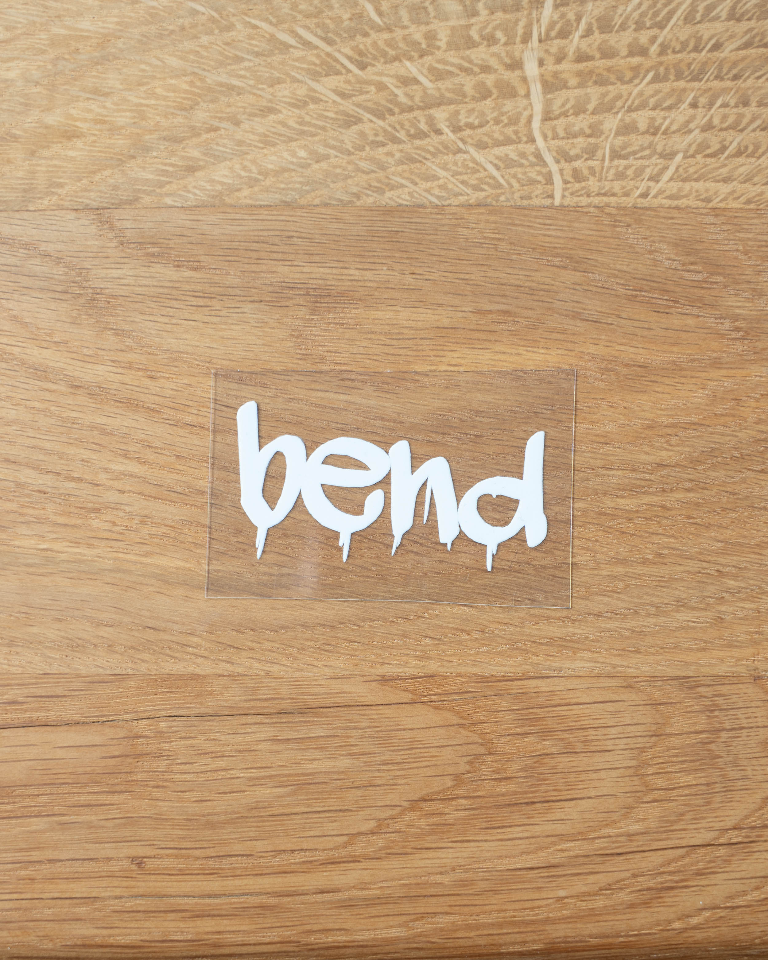 Bend Rafting Sticker Bend Graffiti Logo Sticker Weiß – Bend German Motowear