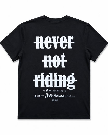 Never Not Riding OverSize Shirt Black