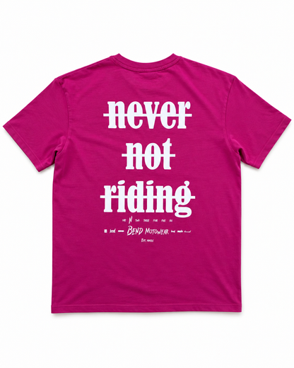 Never Not Riding OverSize Shirt Pink
