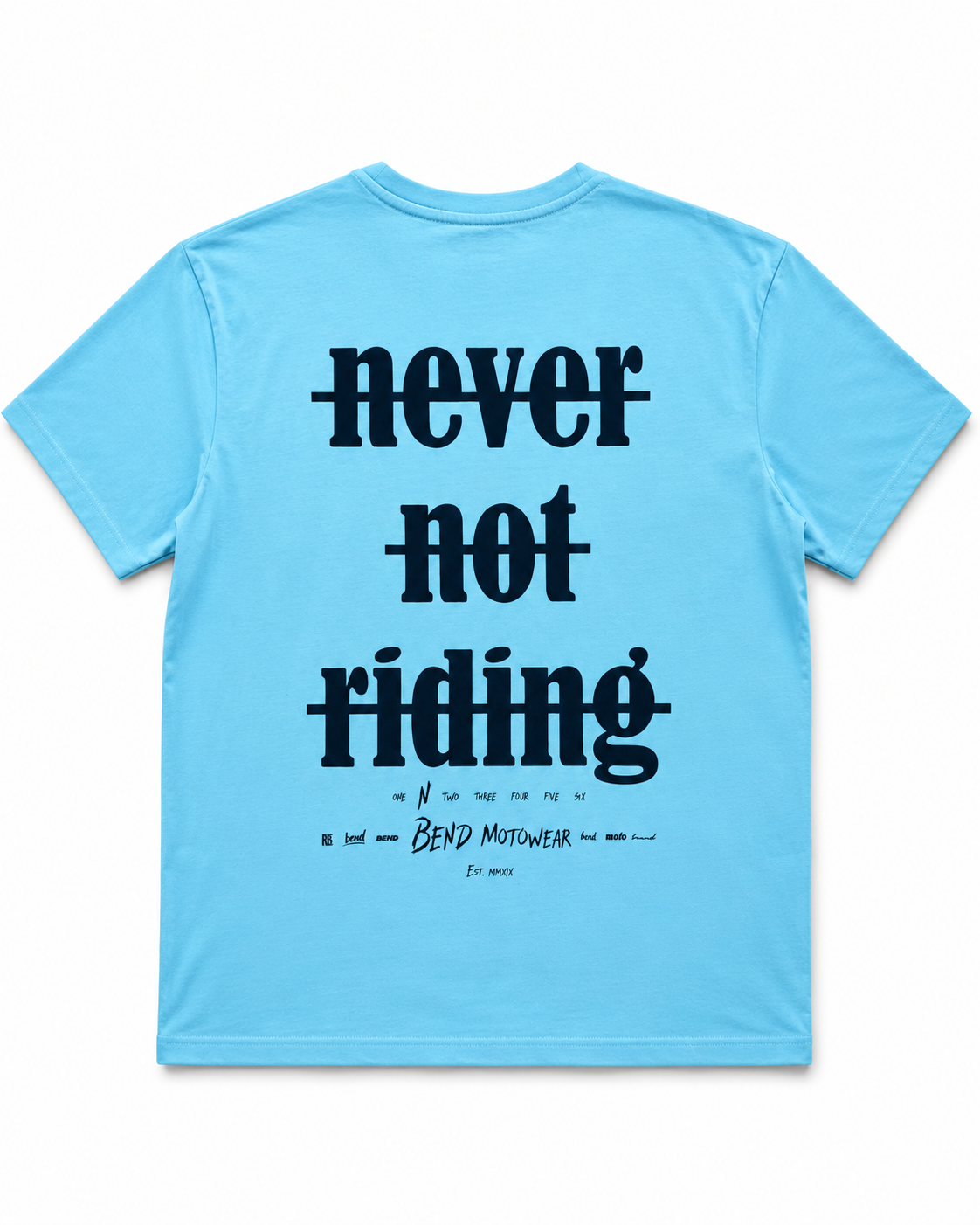 Never Not Riding OverSize Shirt Sky Blue