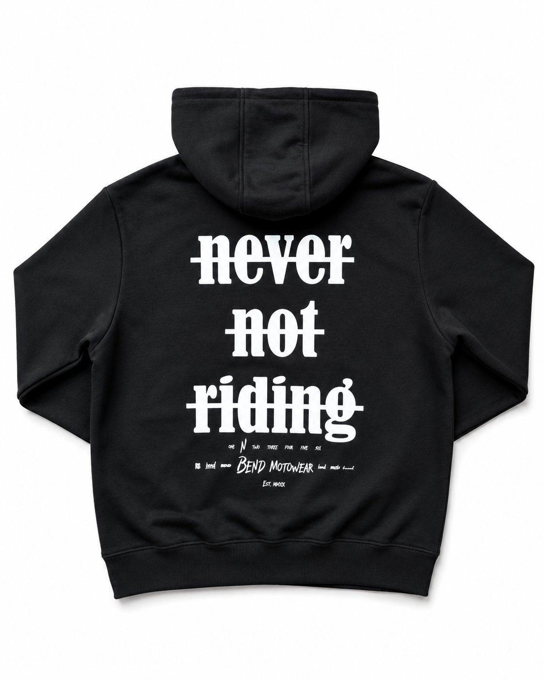 Never Not Riding Women Hoodie Black