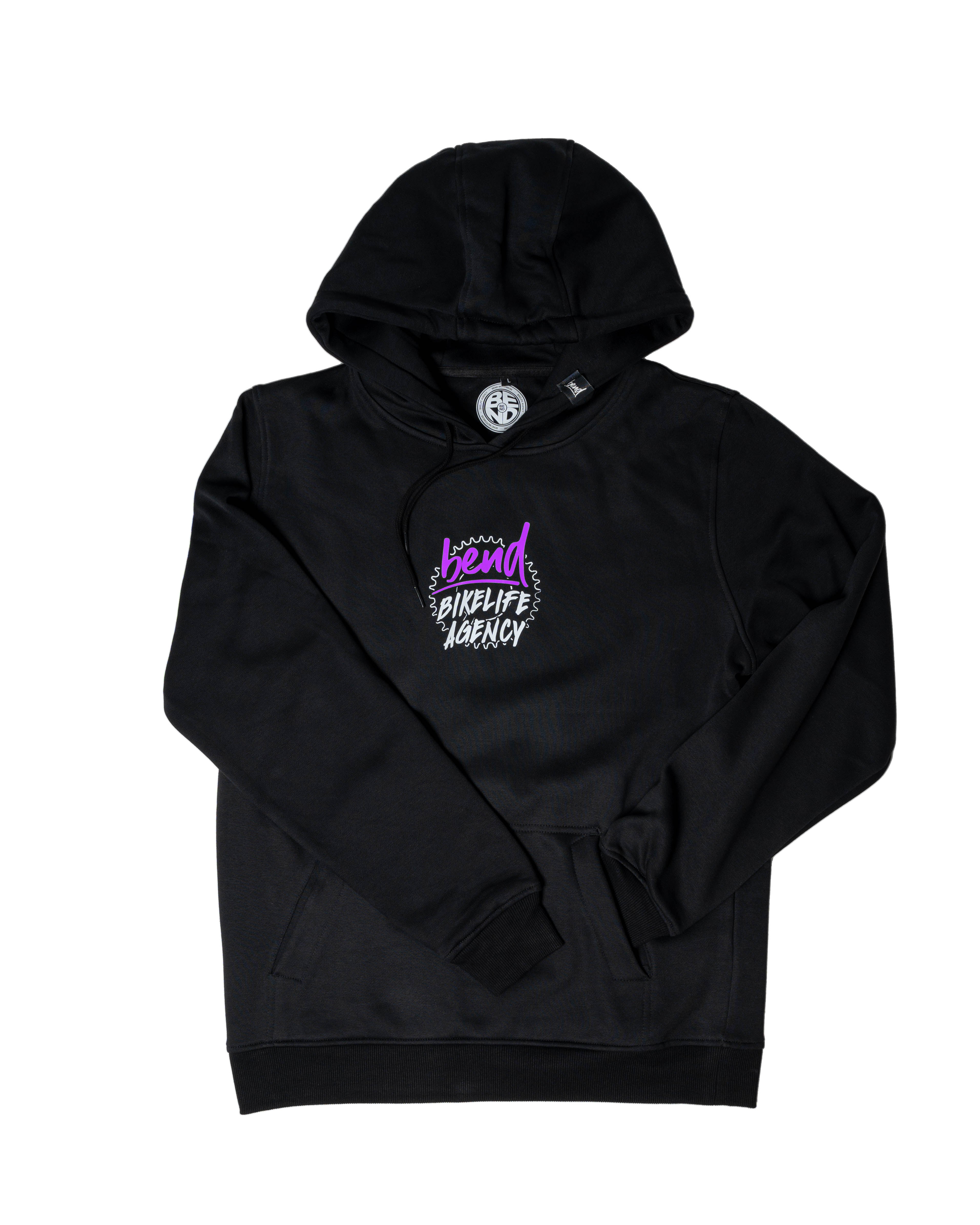 Black and purple hoodie online